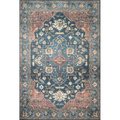 Loloi Rugs Loloi Rugs SKYESKY-08DEBK3656 3 ft. 6 in. x 5 ft. 6 in. Skye Area Rug - Denim & Brick SKYESKY-08DEBK3656